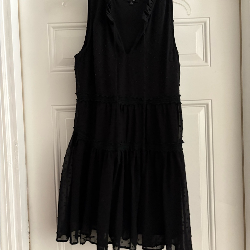 Very J Black Sleeveless Mini Dress